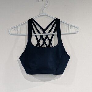 Lululemon Criss Cross Backed Bra Teal Size 6